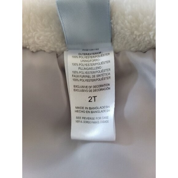 Little Lad Vest 2 Snap Pockets Size 2T Gray Faux Fur Kids - Picture 5 of 7